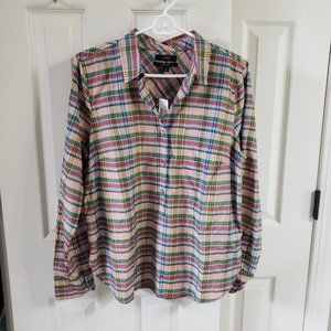 NWT Jcrew button up popover shirt